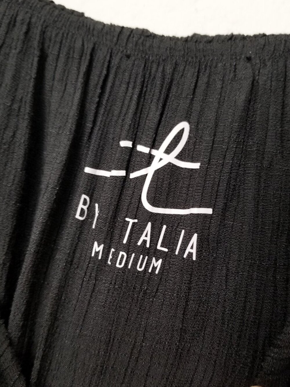 T By Talia Black Off Shoulder Ruffle Slits Long Maxi Dress M Gauze Summer Fairy - Picture 6 of 13